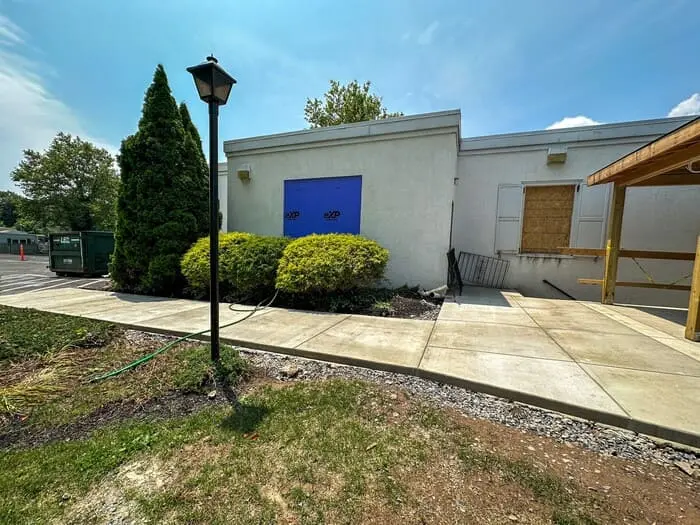 Commercial Landscape and Drainage project in hatboro, pa